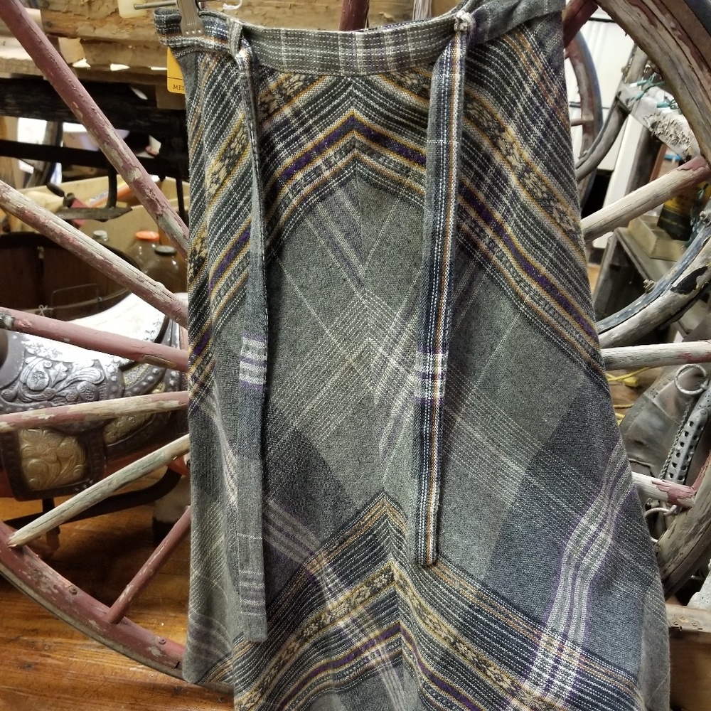 Vintage wool skirt long 70s era